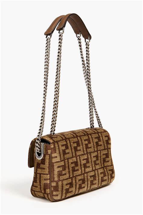 fendi shearling micro baguette|Fendi chenille bag.